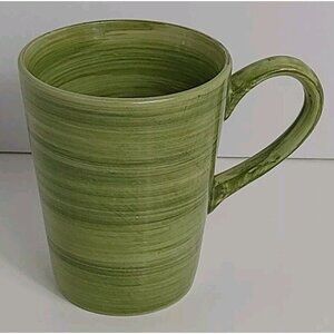 Gibson Handpainted Coffee Cocoa Tea Mug Green Swirl